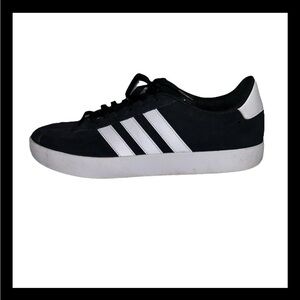 Adidas VL Court 3.0 Classic Black & White Trainers Men’s US Size 12 Low Sneaker